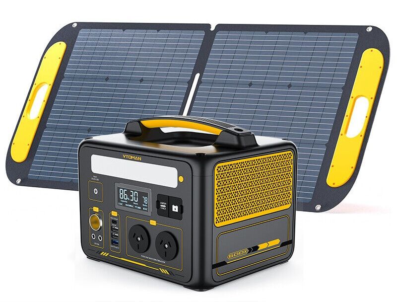 Vtoman Jump 600X 600W Power Station 110W Solar Panel 10A AC/DC