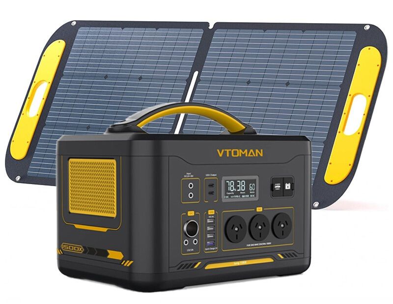 Vtoman Jump 1000 1000W 1408Wh Power Station + 110W Solar Panel