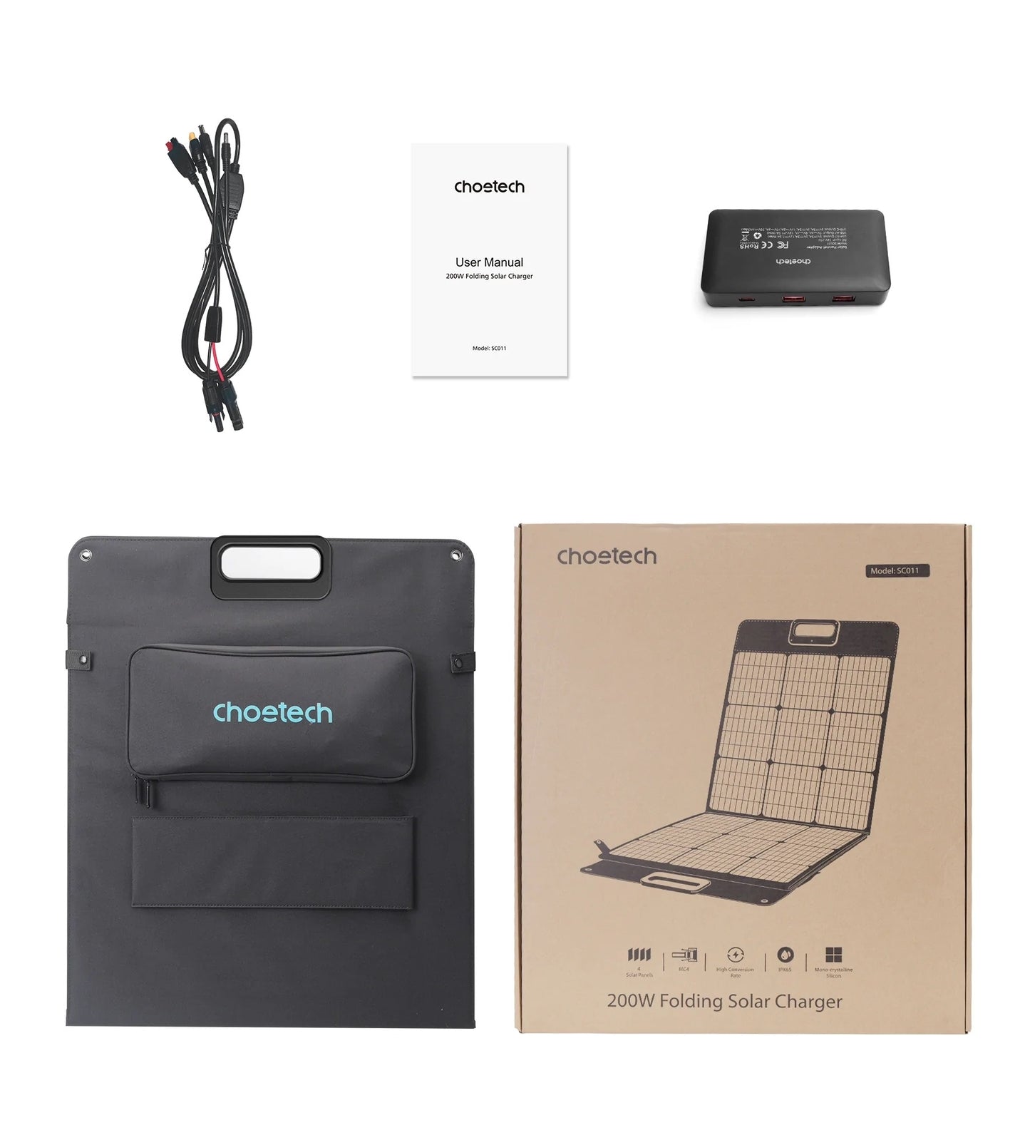CHOETECH 200W Foldable Solar Charger